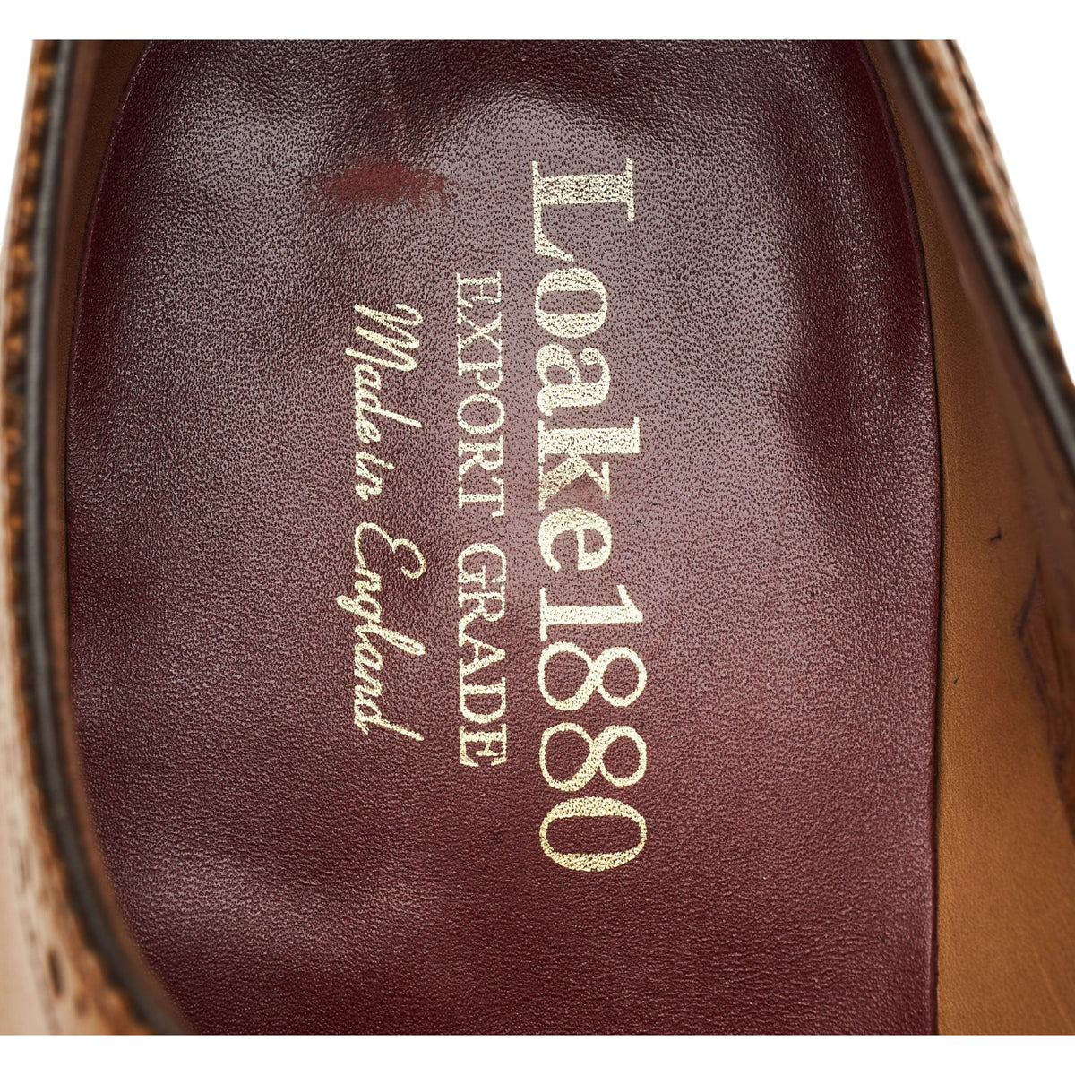 1880 Export Grade 'Trinity' Tan Brown Leather Oxford Brogues UK 10 F