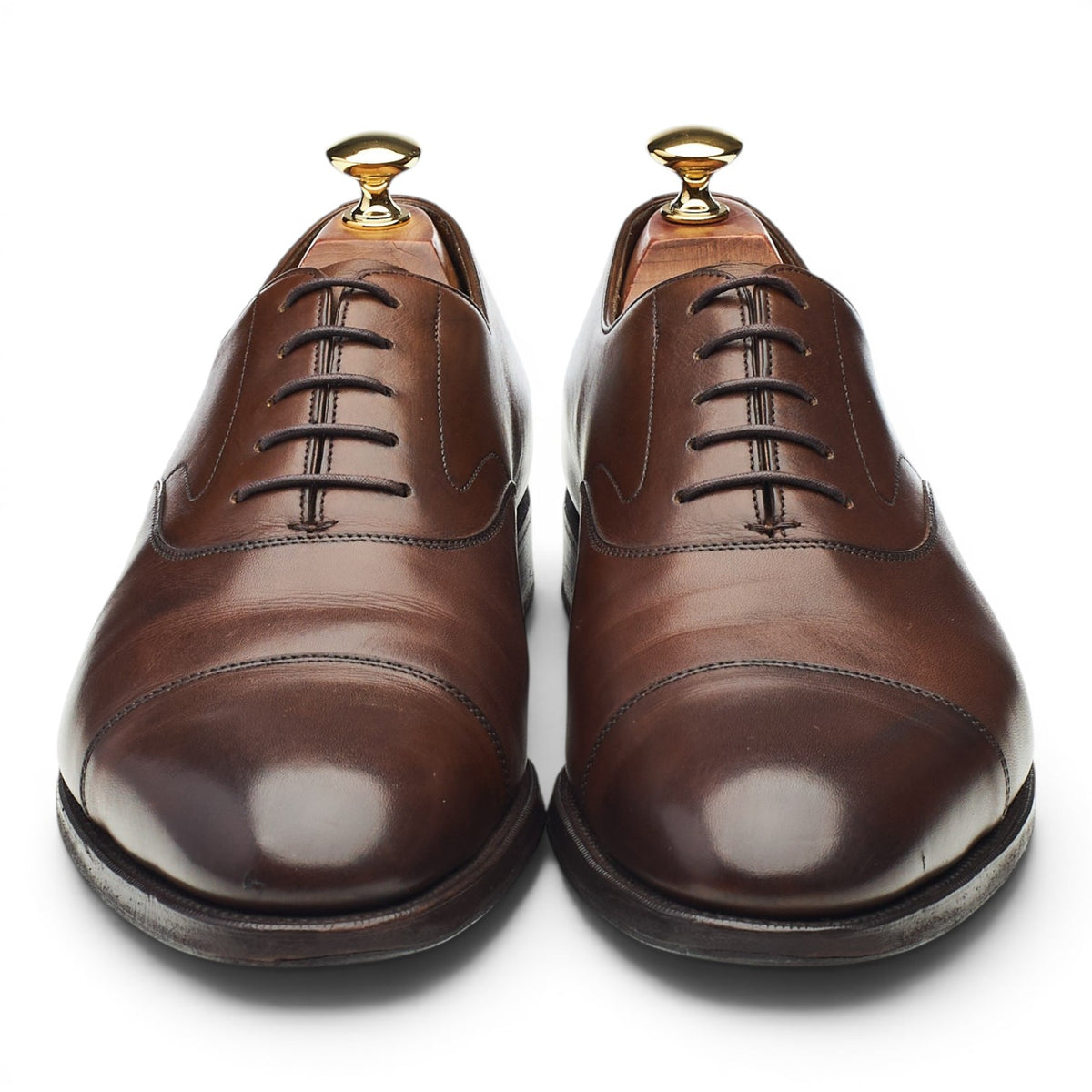 'Chelsea' Dark Brown Leather Oxford UK 9 E