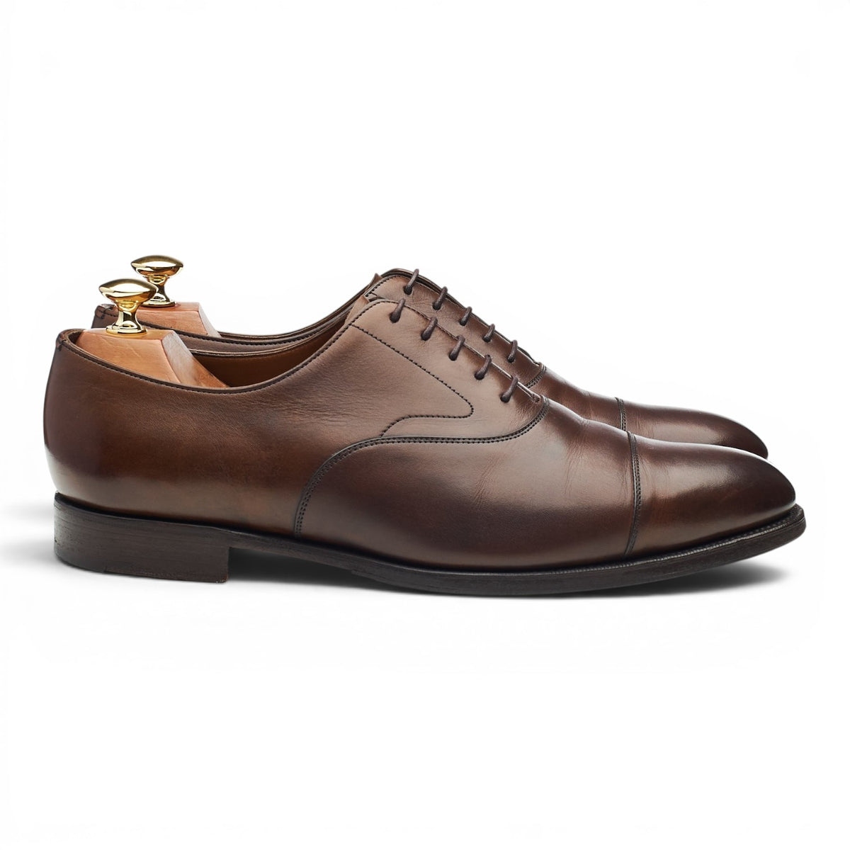 'Chelsea' Dark Brown Leather Oxford UK 9 E