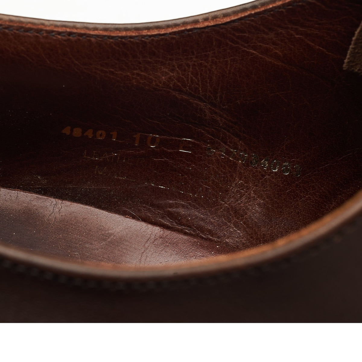 'Harry' Dark Brown Leather Oxford UK 10 E