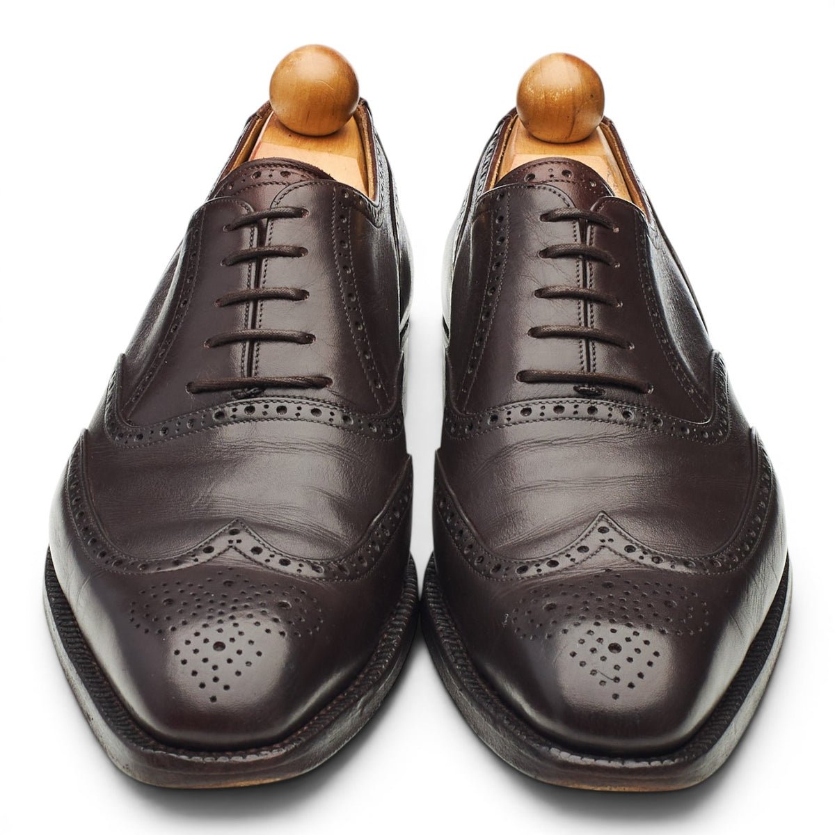 'Budapest' Dark Brown Leather Oxford Brogues UK 8.5 EU 42.5