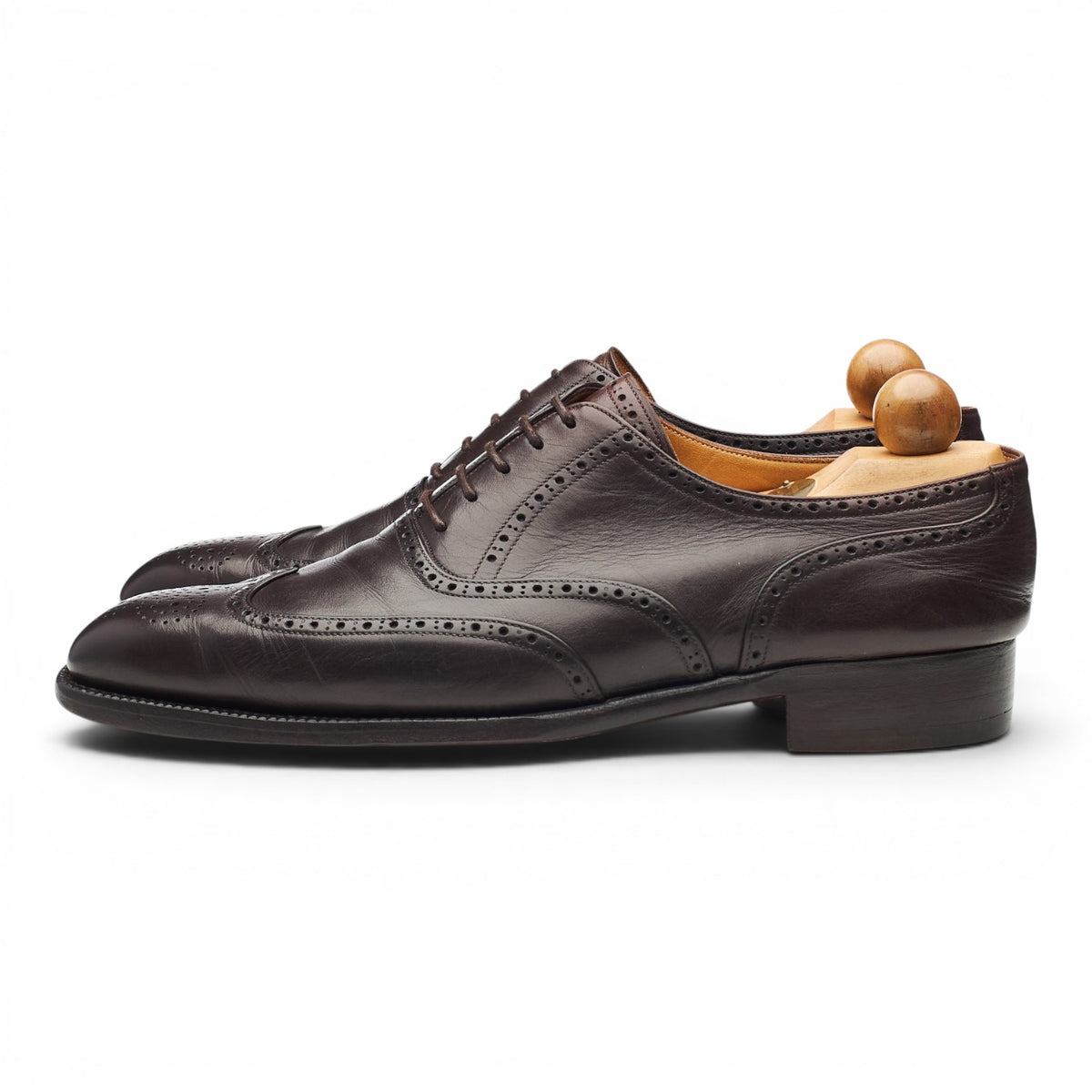 'Budapest' Dark Brown Leather Oxford Brogues UK 8.5 EU 42.5