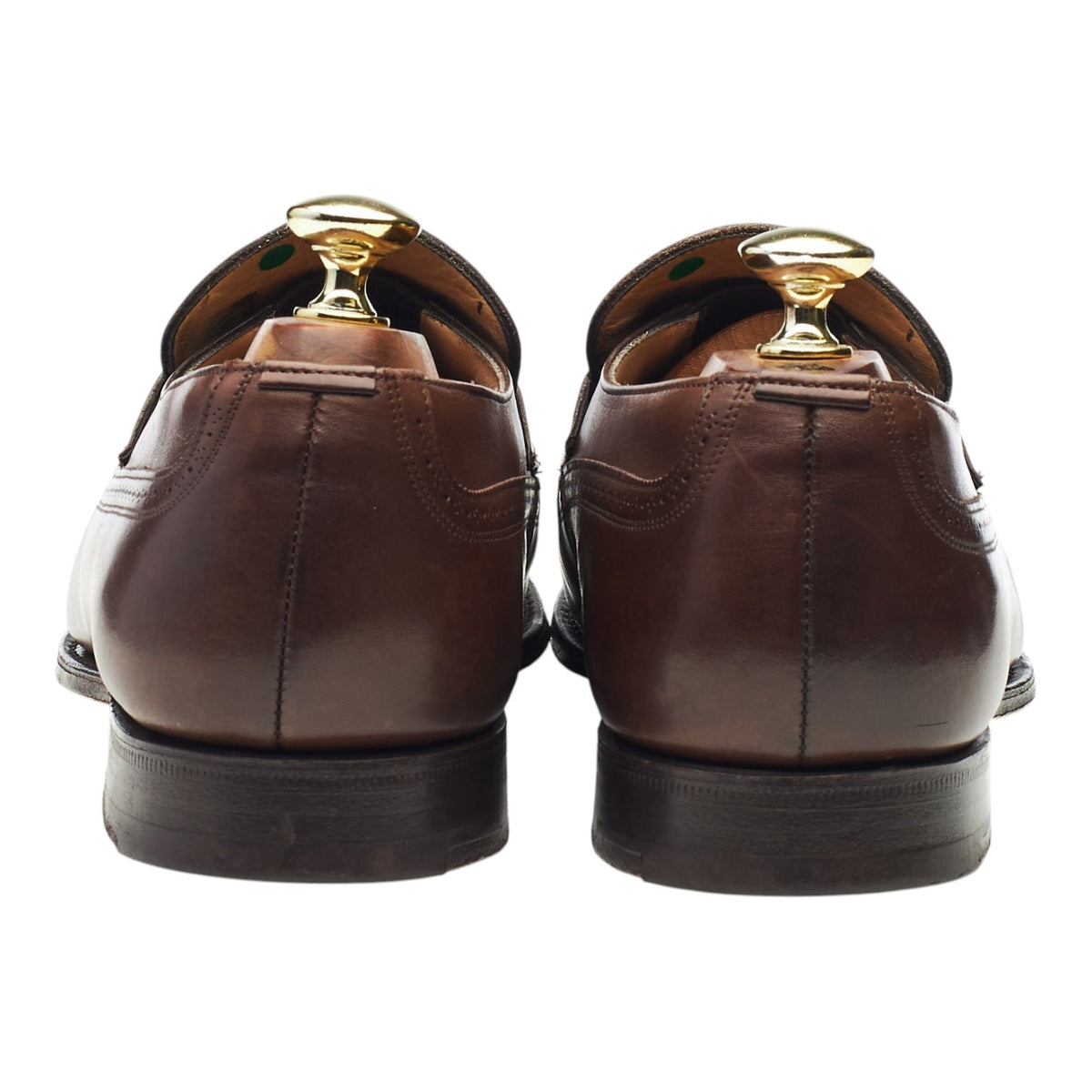 'Lymm' Brown Leather Brogue Loafers UK 7 F