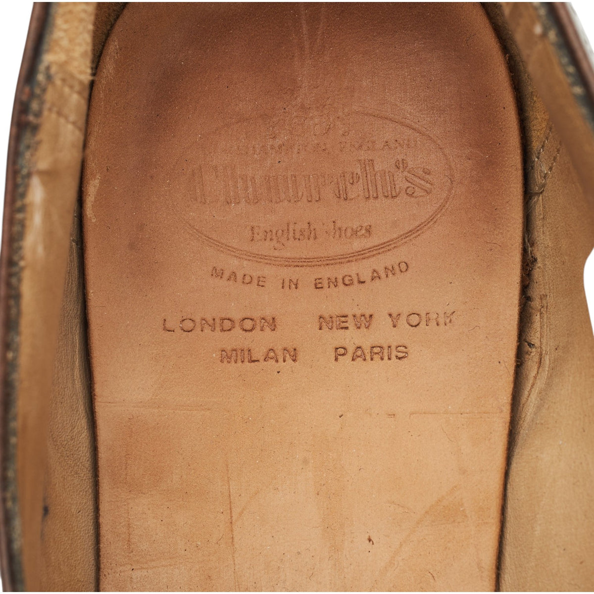 'Lymm' Brown Leather Brogue Loafers UK 7 F