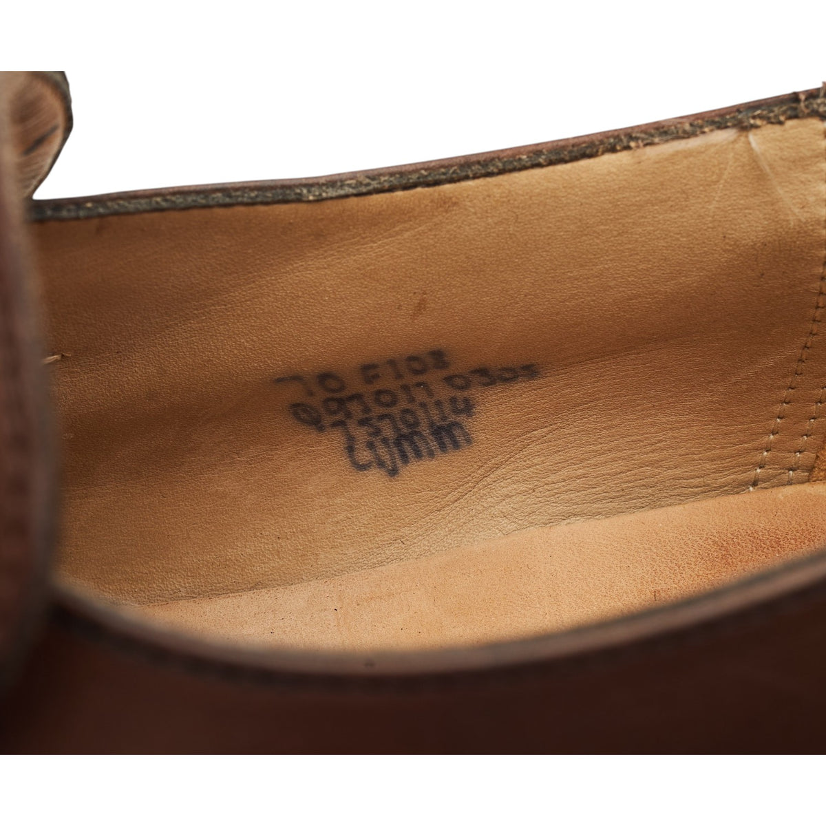 'Lymm' Brown Leather Brogue Loafers UK 7 F