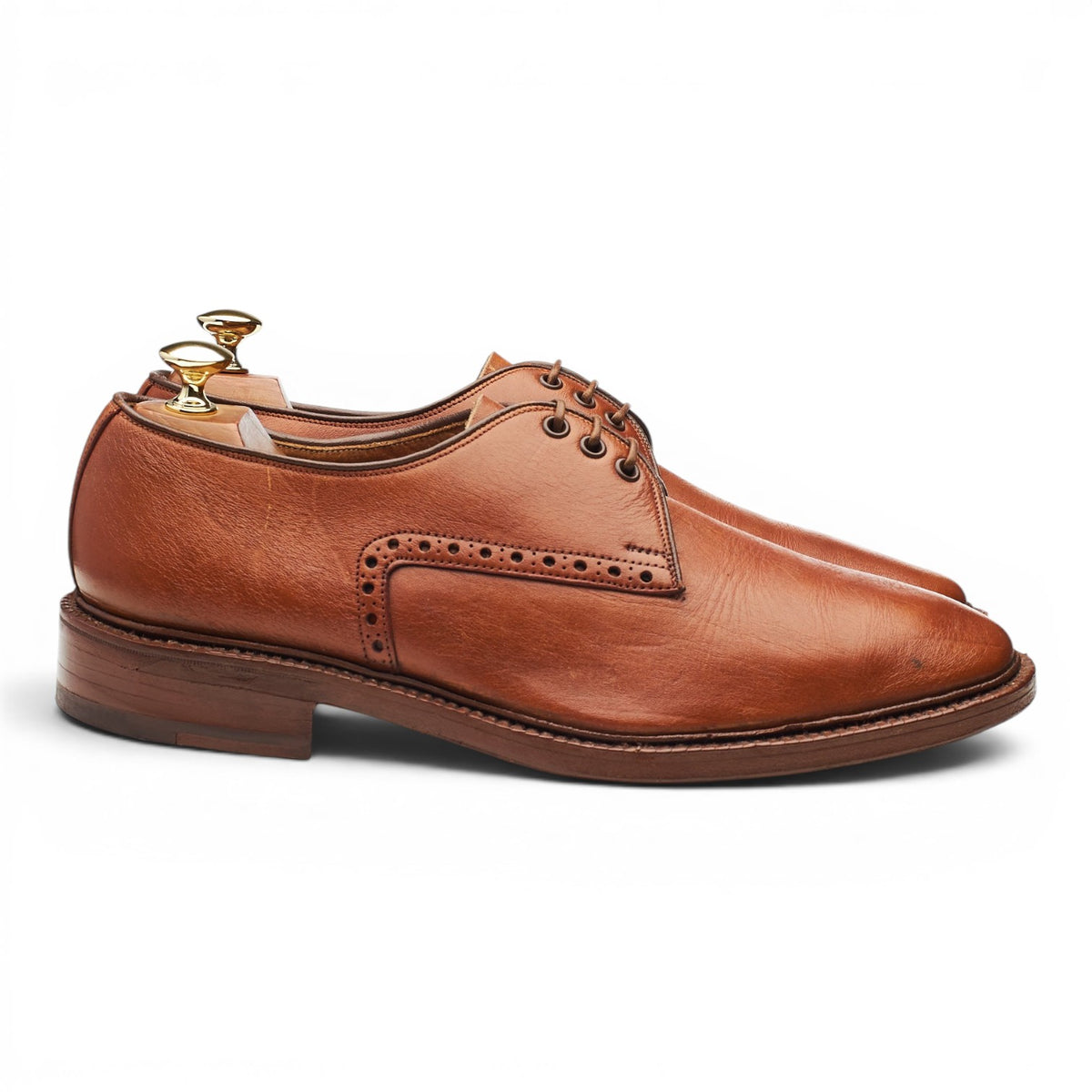 Vintage Tan Brown Leather Derby UK 9