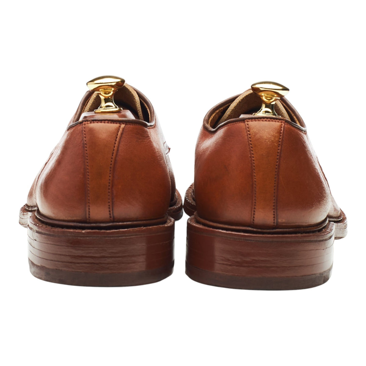 Vintage Tan Brown Leather Derby UK 9