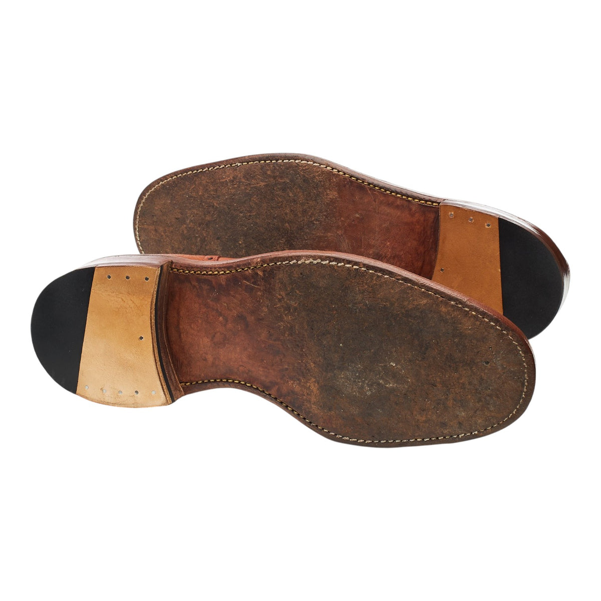 Vintage Tan Brown Leather Derby UK 9