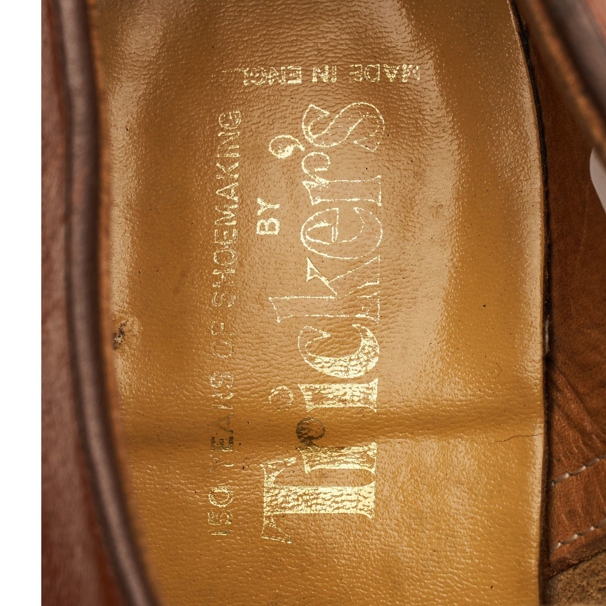 Vintage Tan Brown Leather Derby UK 9