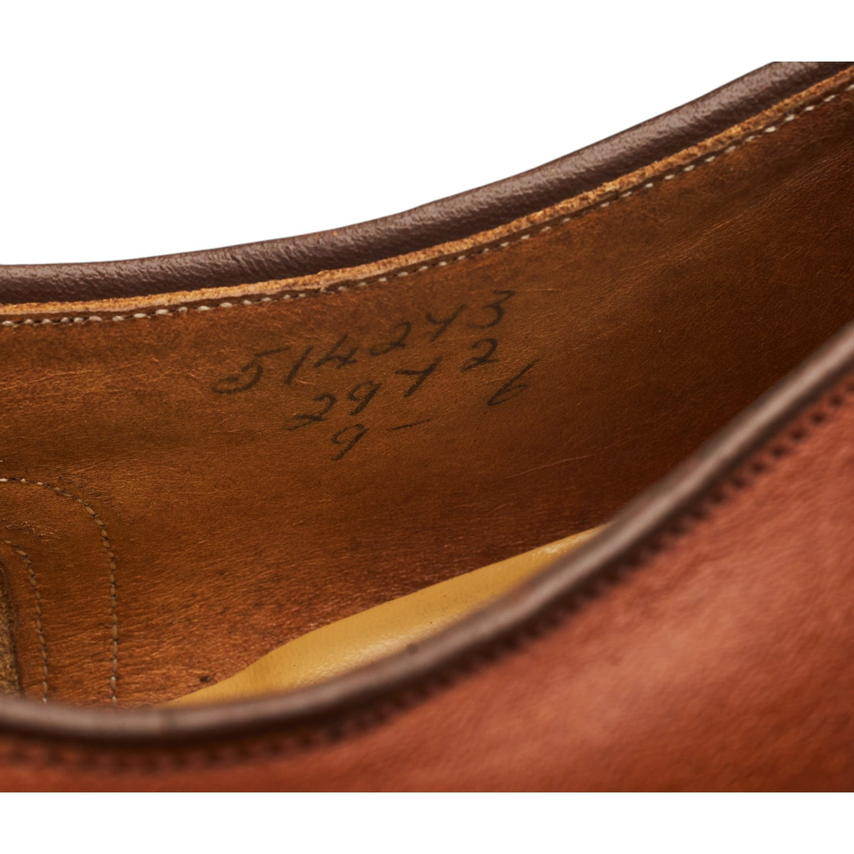 Vintage Tan Brown Leather Derby UK 9
