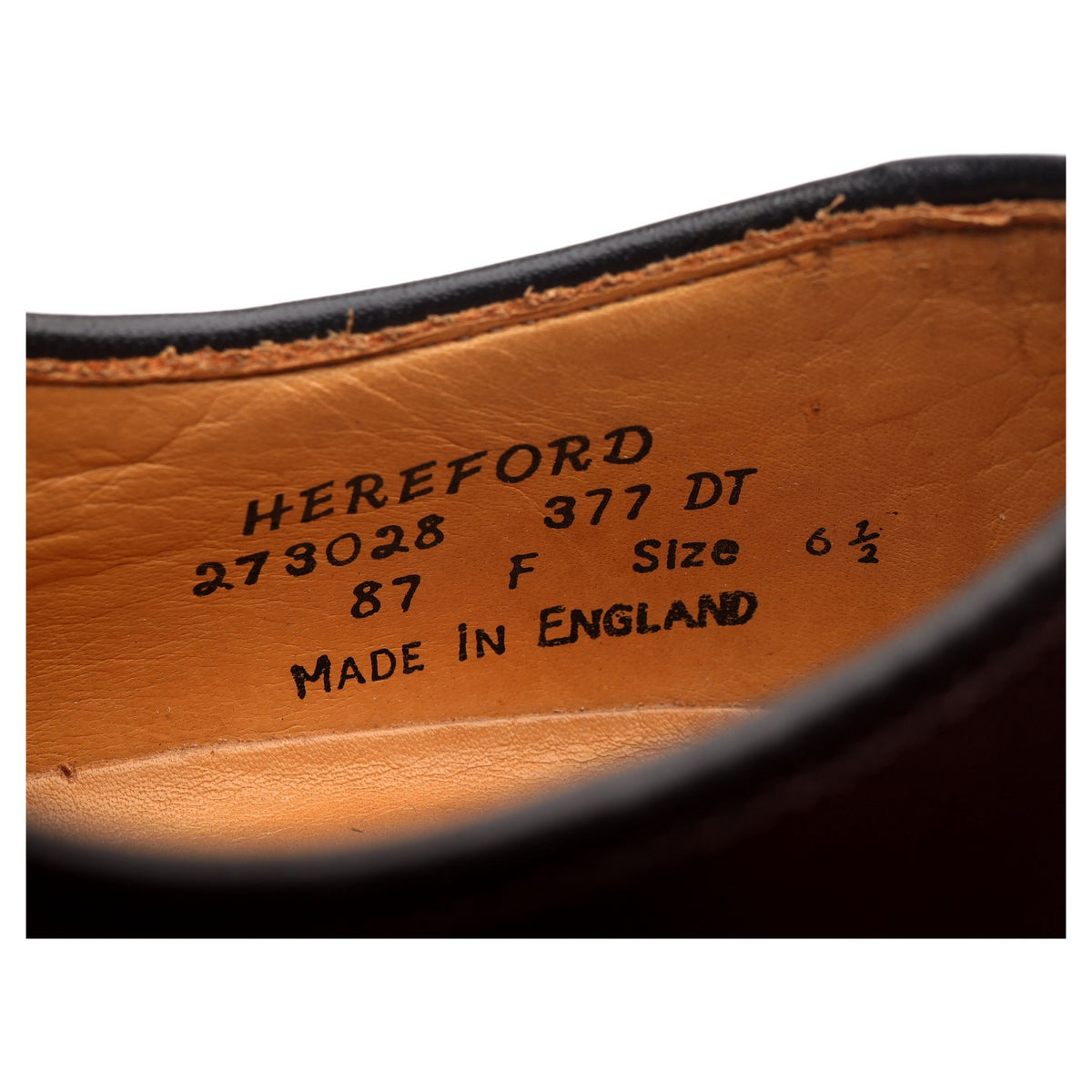 &#39;Hereford&#39; Burgundy Leather Derby UK 6.5 F