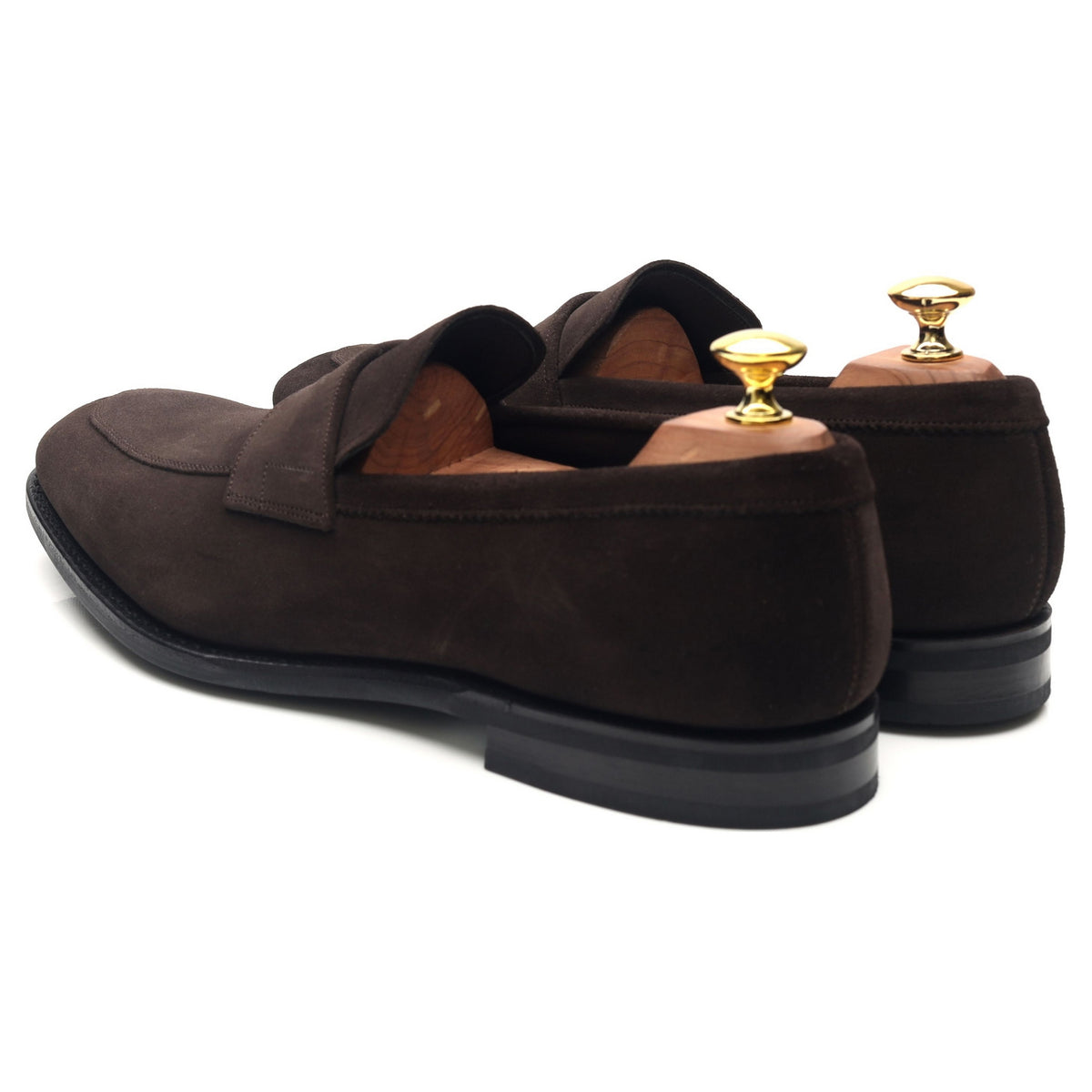 &#39;Parham&#39; Dark Brown Suede Loafers UK 8.5 F