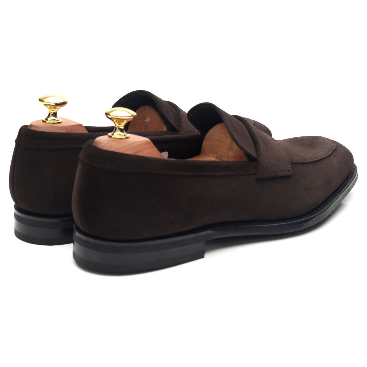 &#39;Parham&#39; Dark Brown Suede Loafers UK 8.5 F