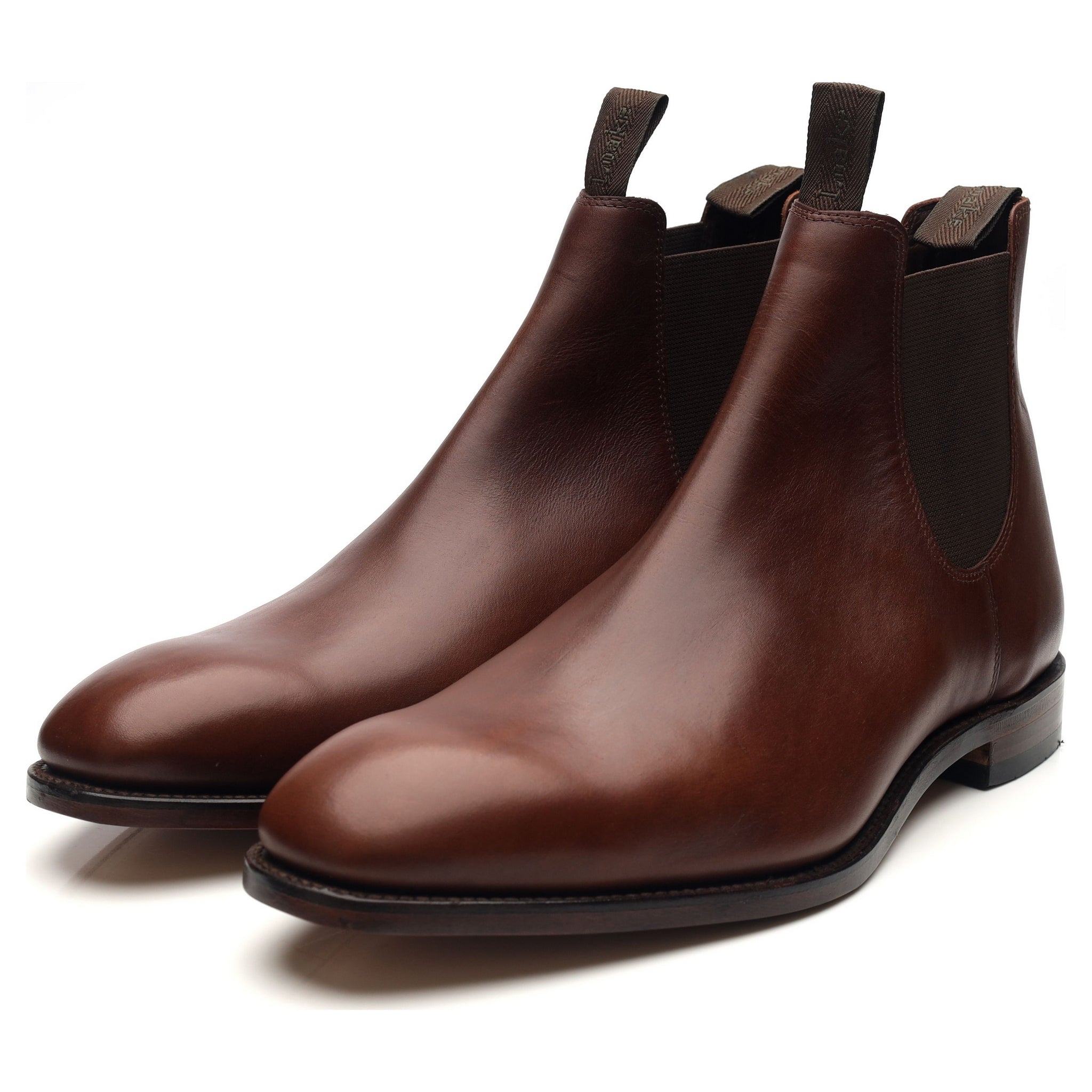 Ledig Booth logo 1880 'Apsley' Brown Leather Chelsea Boots UK 12 G - Abbot's Shoes