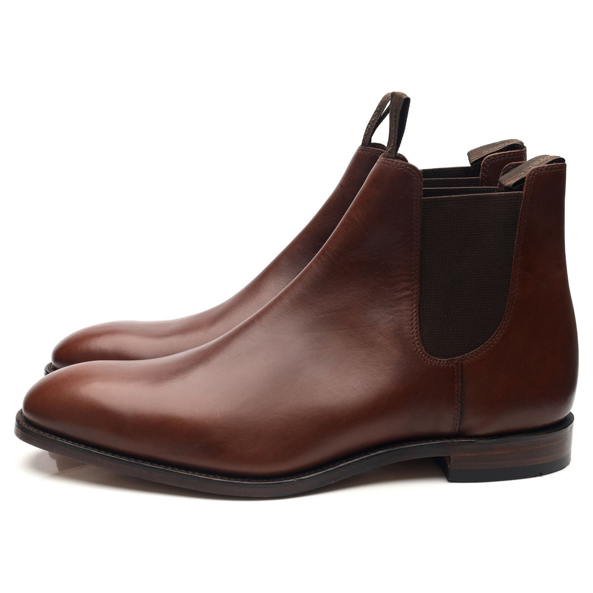 1880 &#39;Apsley&#39; Brown Leather Chelsea Boots UK 12 G