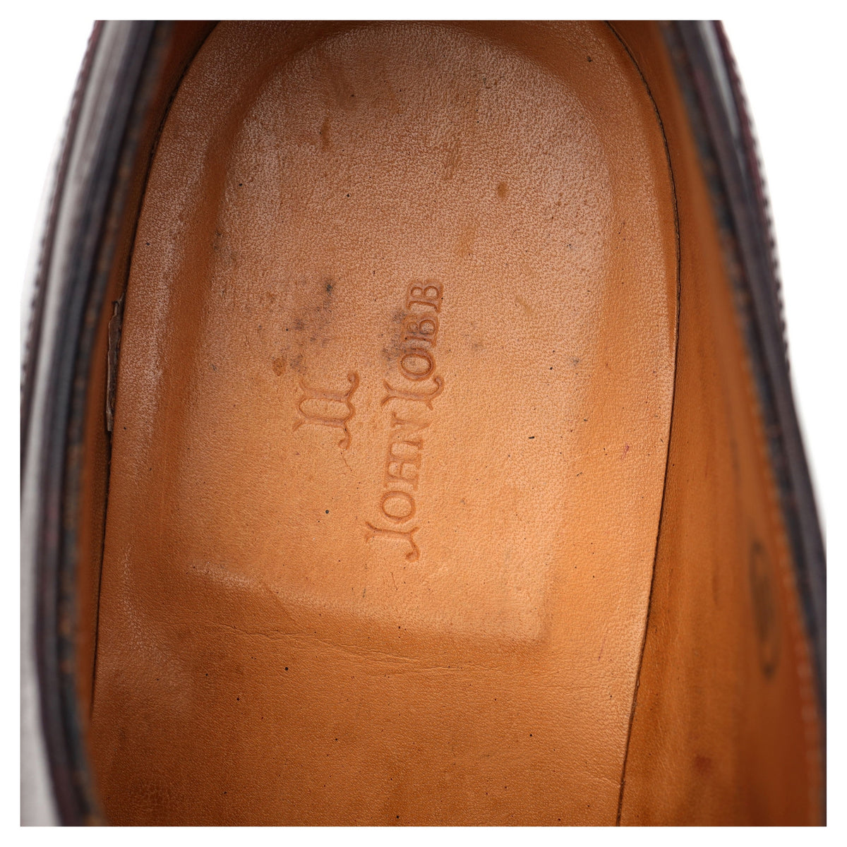 &#39;Chambord&#39; Burgundy Leather Split Toe Derby UK 11 E