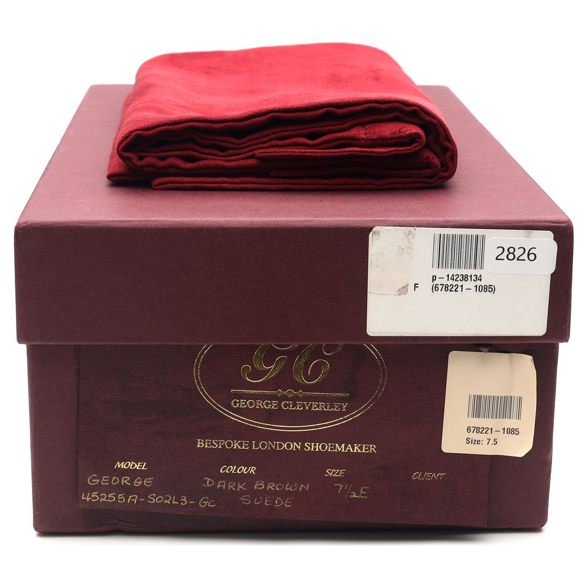 &#39;George&#39; Dark Brown Suede Loafers UK 7.5 E