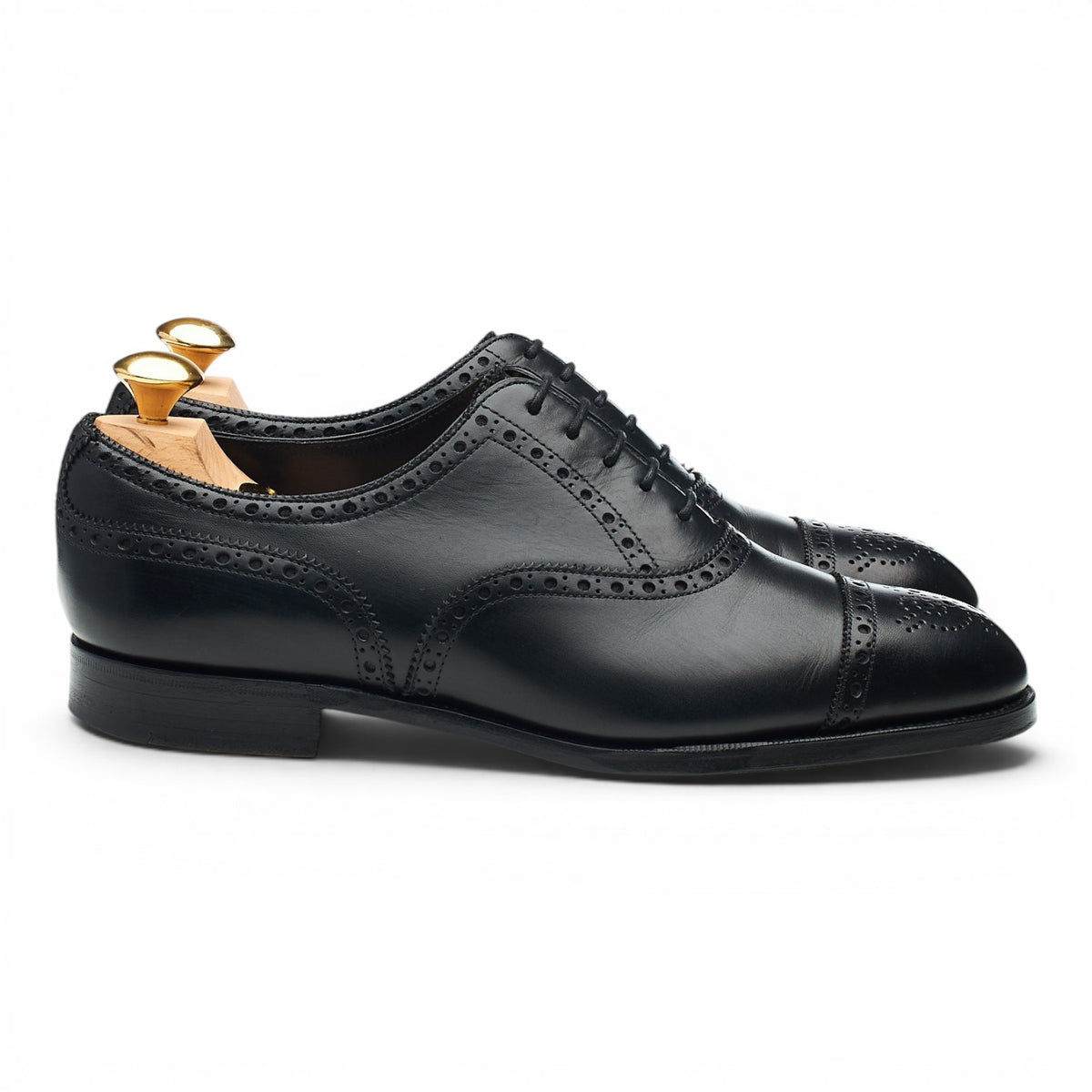 'Cadogan' Black Leather Oxford Brogues UK 5.5 F