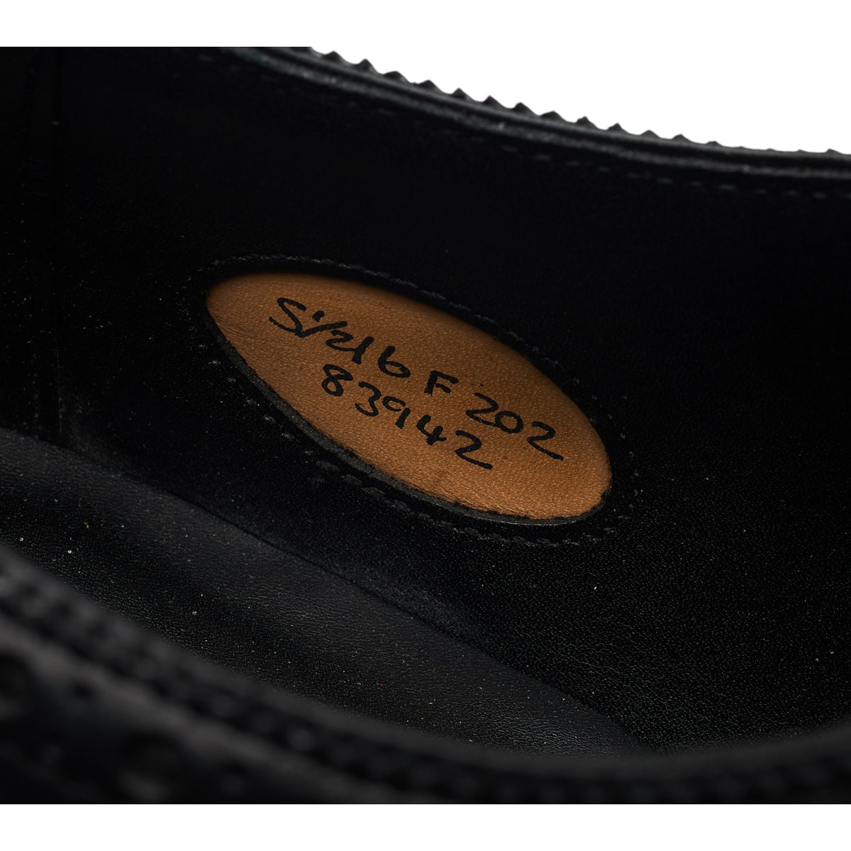 'Cadogan' Black Leather Oxford Brogues UK 5.5 F