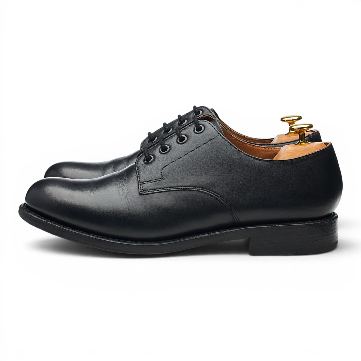 'Landon' Black Leather Derby UK 9 G