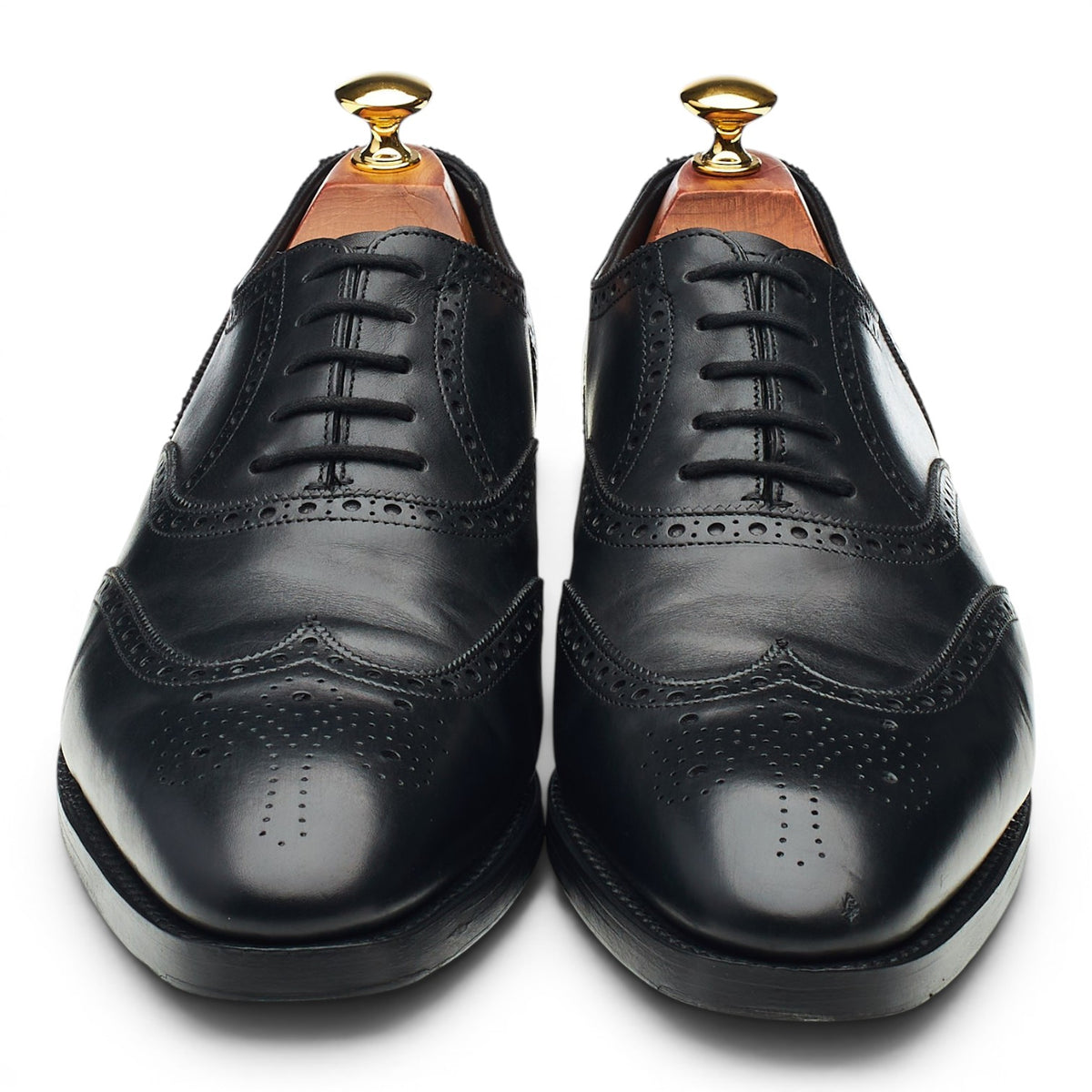 'Henford' Black Leather Oxford Brogues UK 9 E