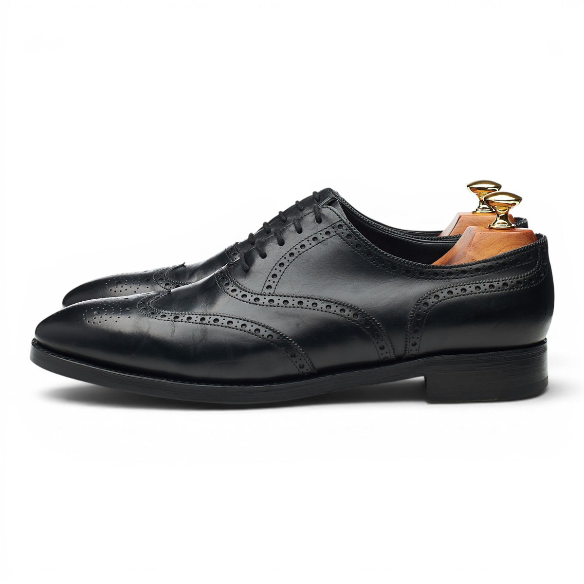 'Henford' Black Leather Oxford Brogues UK 9 E