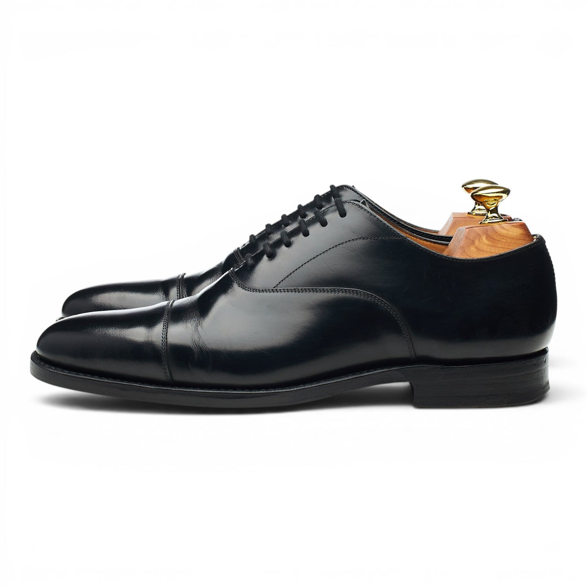 'Coppice' Black Leather Oxford UK 7 F