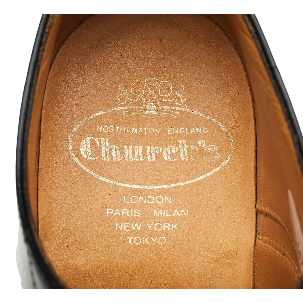 'Coppice' Black Leather Oxford UK 7 F