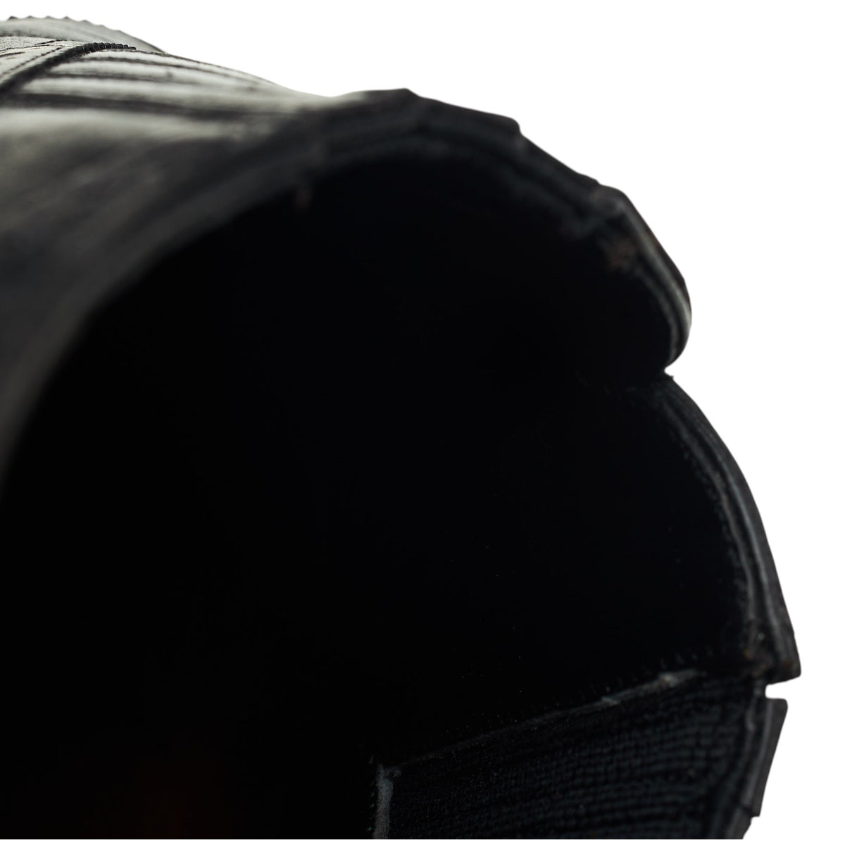 'Chelsea' Black Leather Lazyman Slip On Brogues UK 10 E