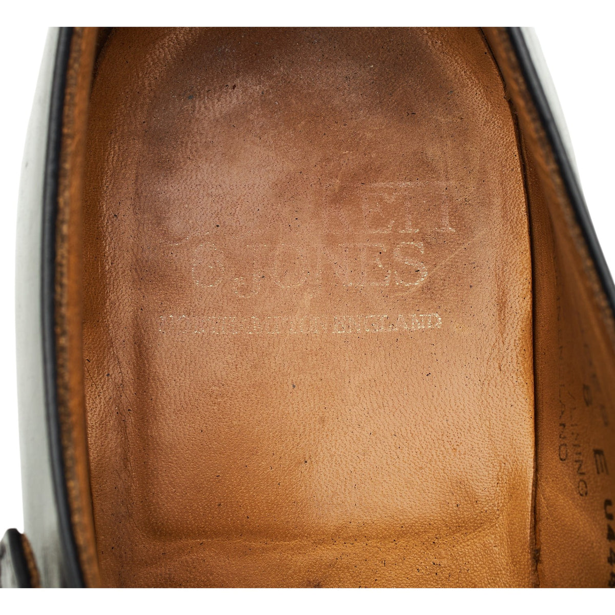 'Lowndes' Black Leather Double Monk Strap UK 8 E