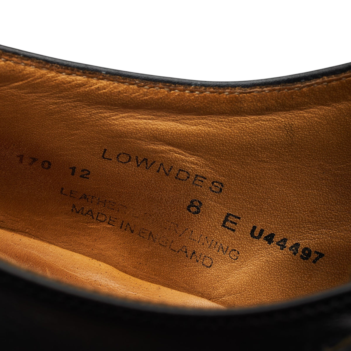 'Lowndes' Black Leather Double Monk Strap UK 8 E