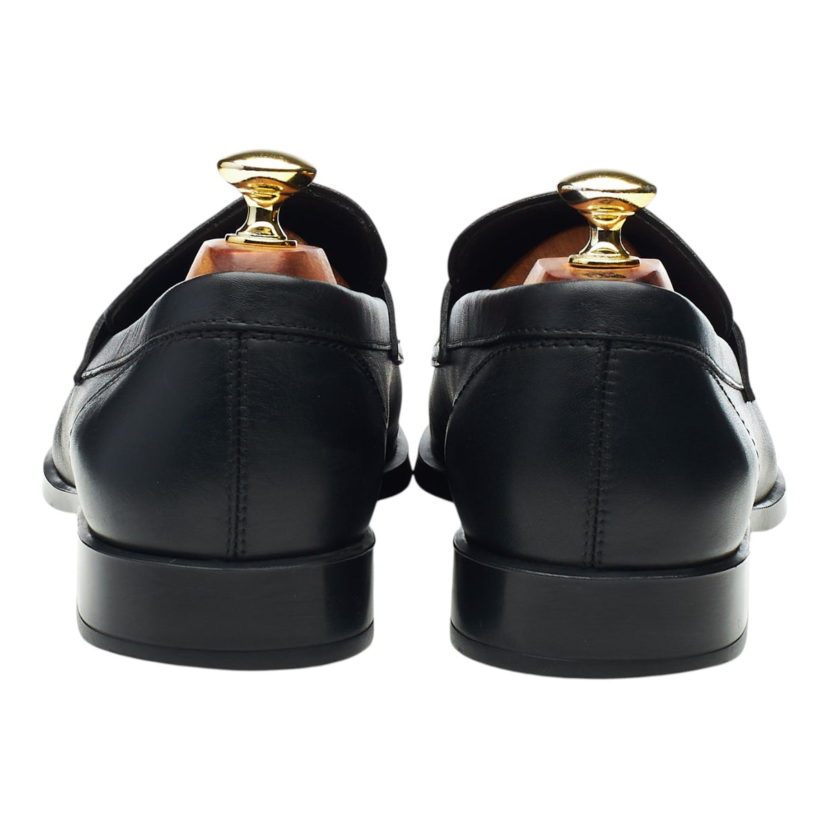 Black Leather Loafers UK 7