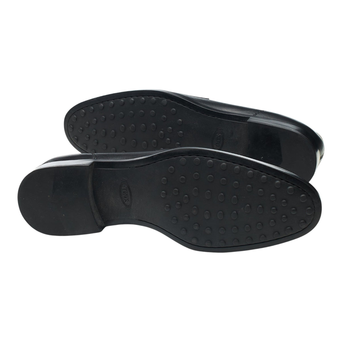 Black Leather Loafers UK 7