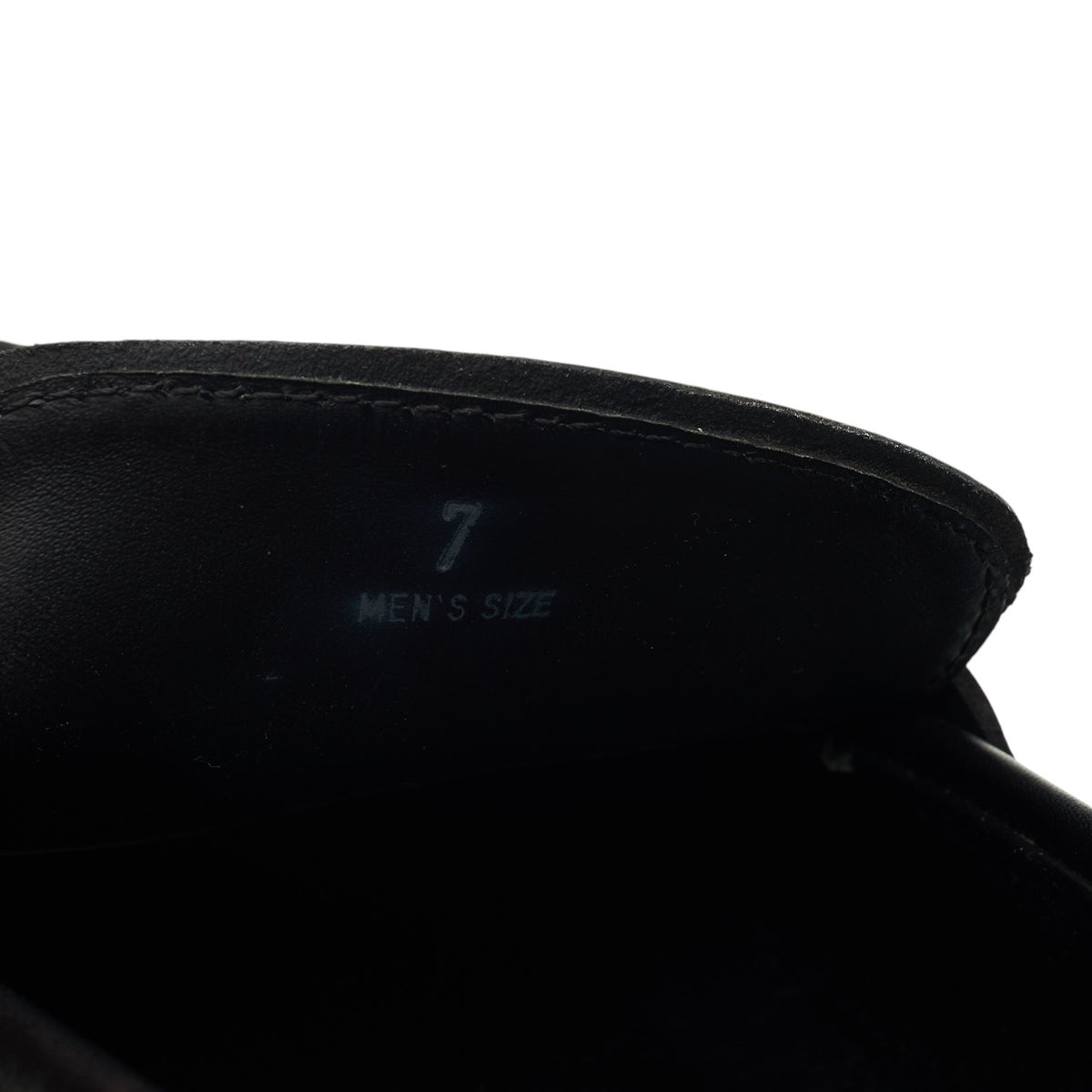 Black Leather Loafers UK 7