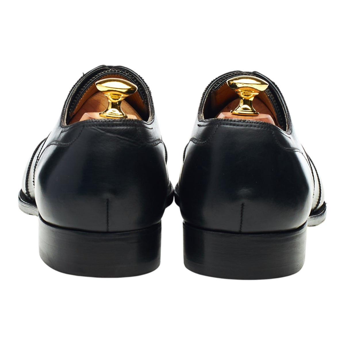 'Widner' Black Leather Oxford Austerity Brogues UK 7.5 E