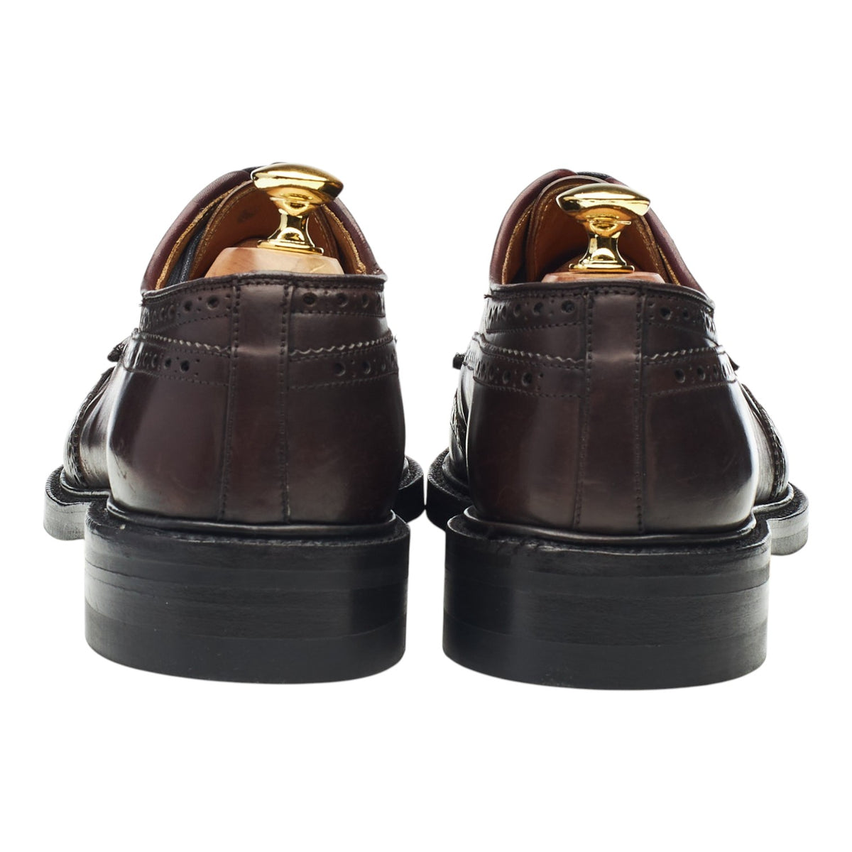 'Grafton' Burgundy Cordovan Leather Derby Brogues UK 6 G