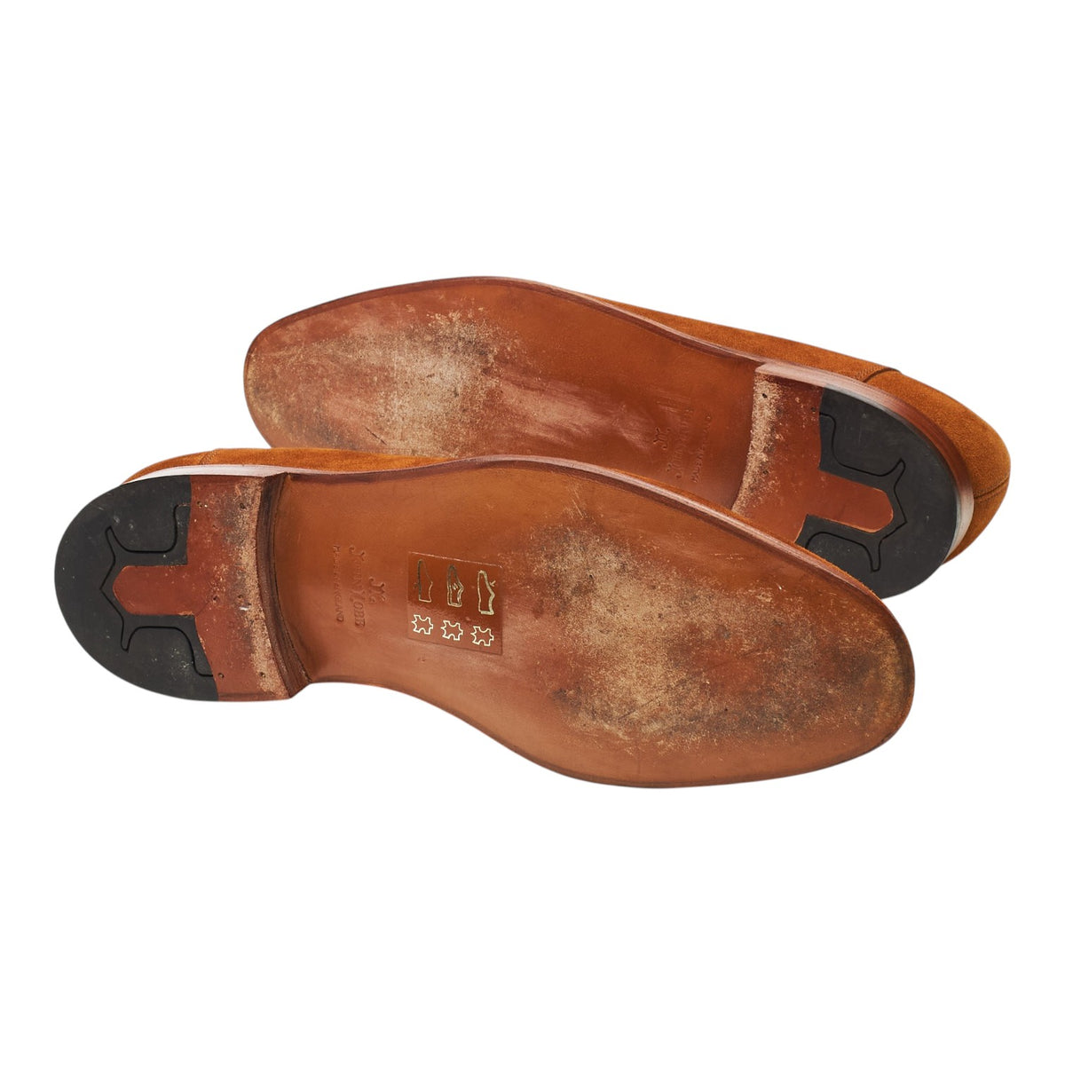 'Buckingham' Snuff Brown Suede Tassel Loafers UK 7.5 E