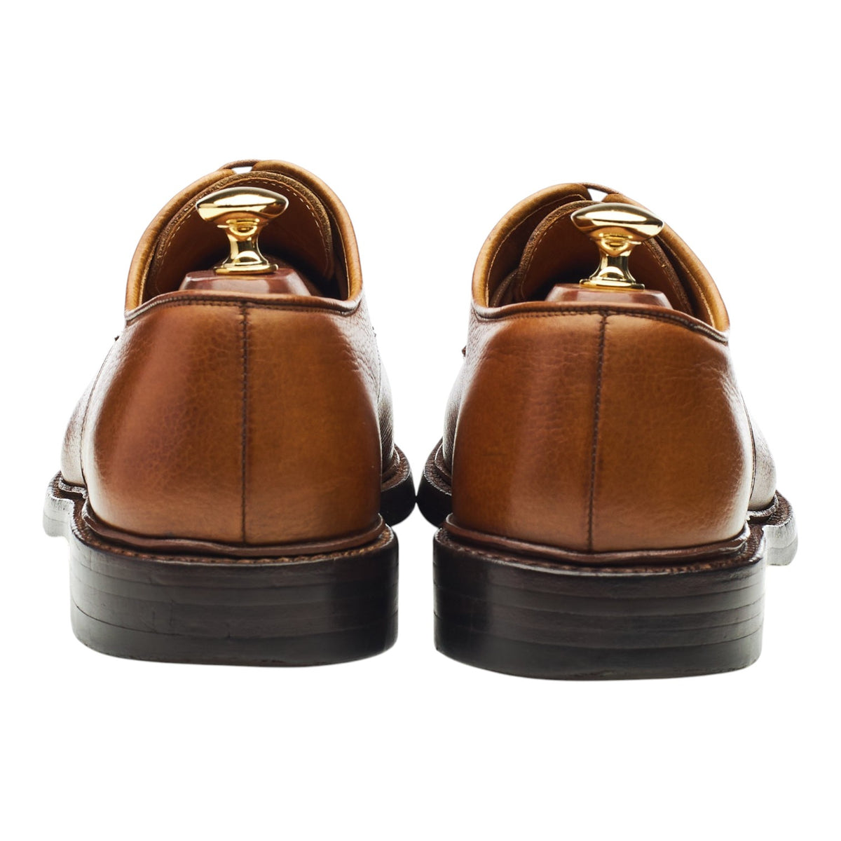 'Grasmere' Tan Brown Grain Leather Derby UK 9 E