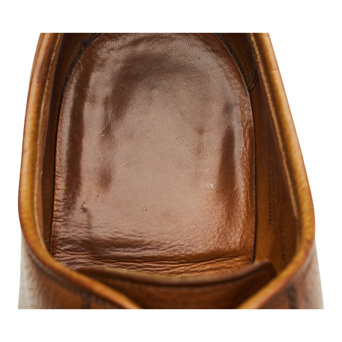 'Grasmere' Tan Brown Grain Leather Derby UK 9 E