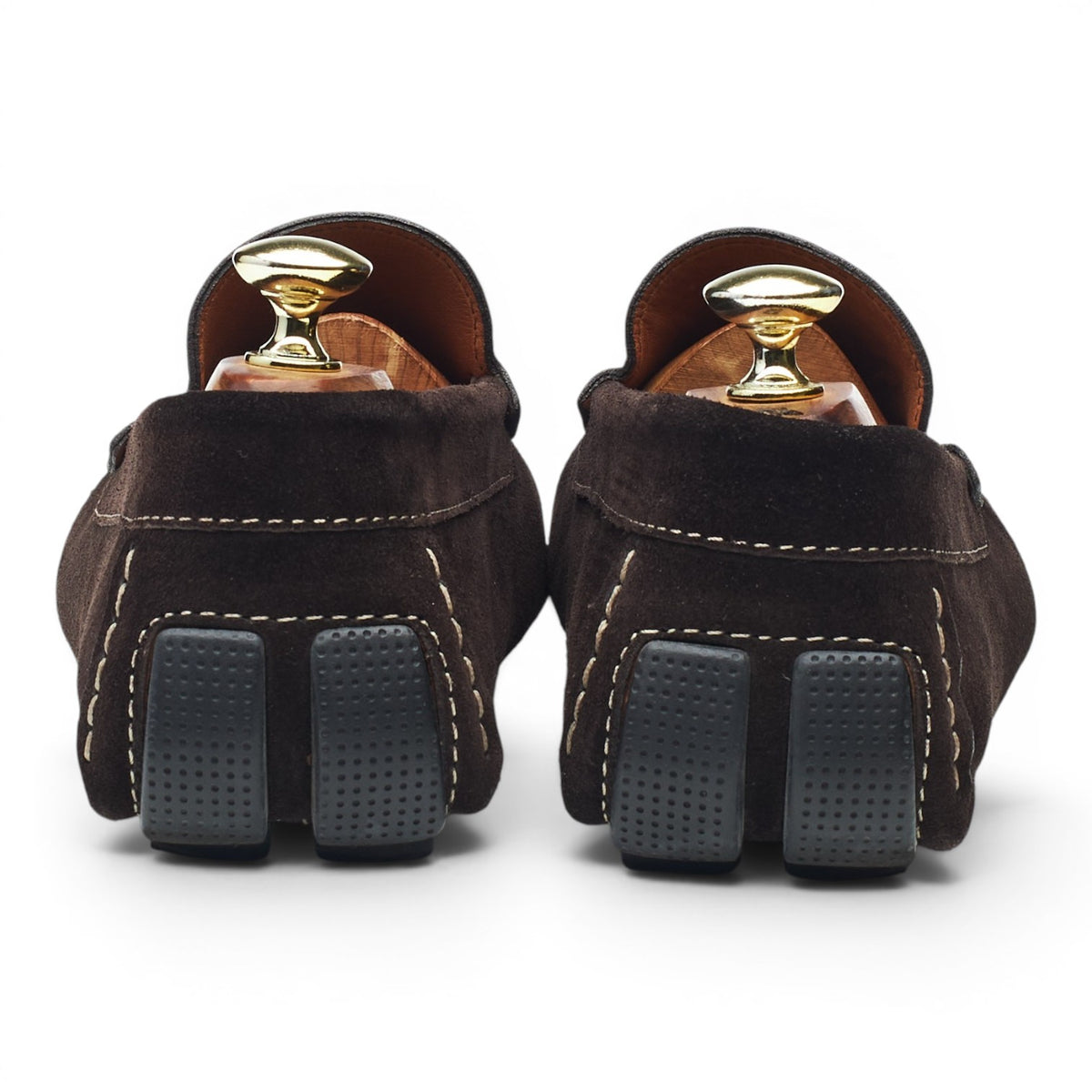 'Parma' Dark Brown Suede Driving Loafers UK 7