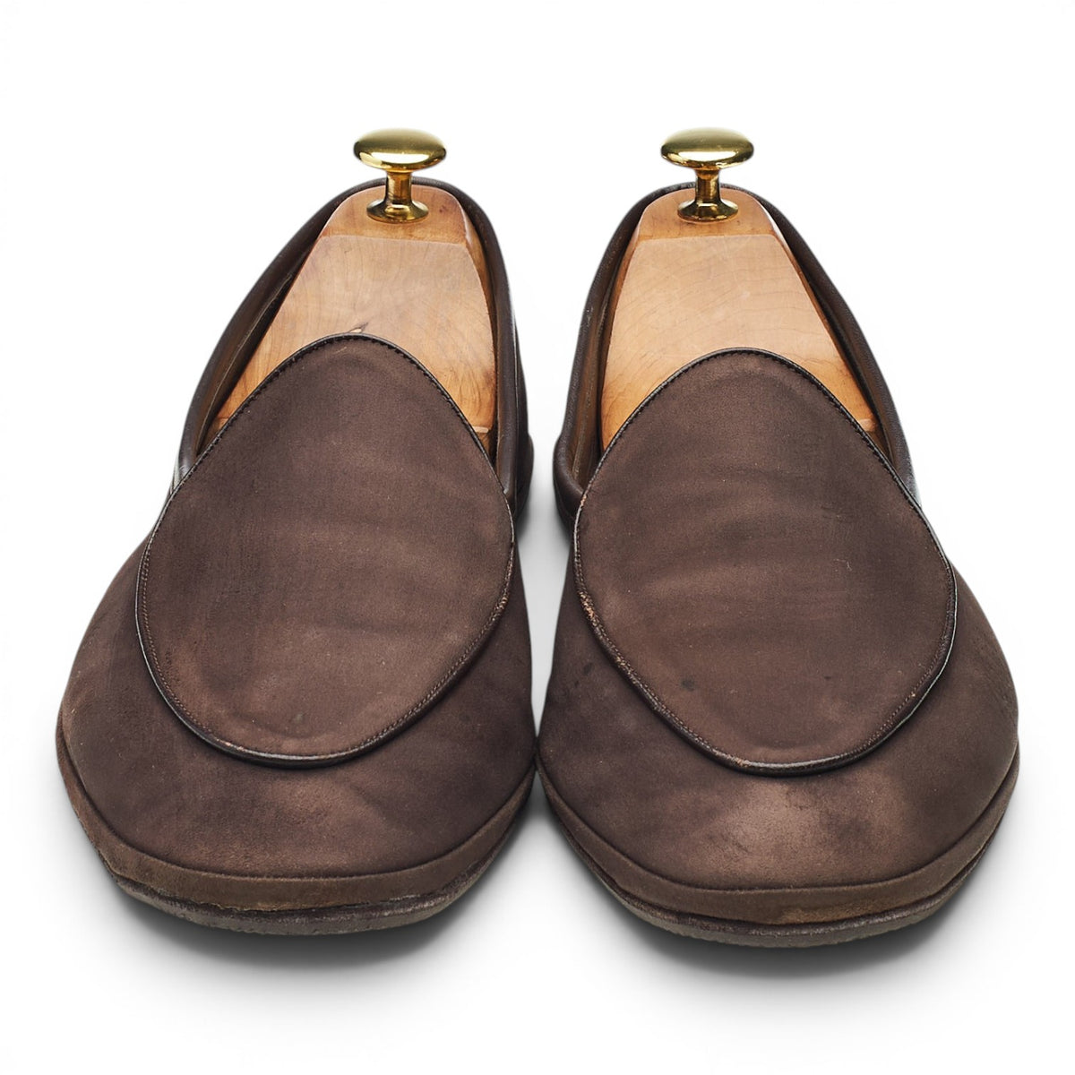 'Sagan Classic' Dark Brown Suede Slip On Loafers UK 8 / UK 8.5