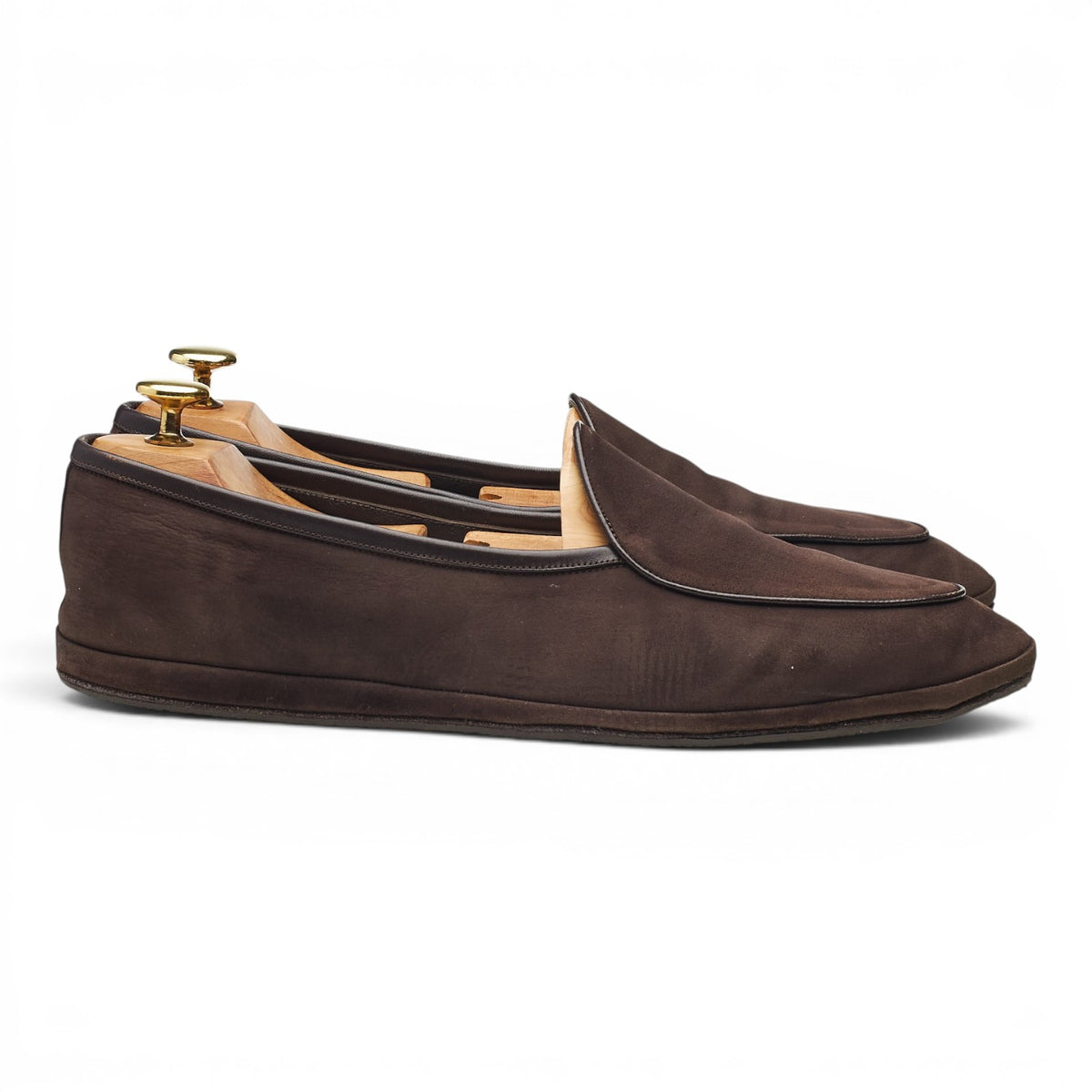 'Sagan Classic' Dark Brown Suede Slip On Loafers UK 8 / UK 8.5