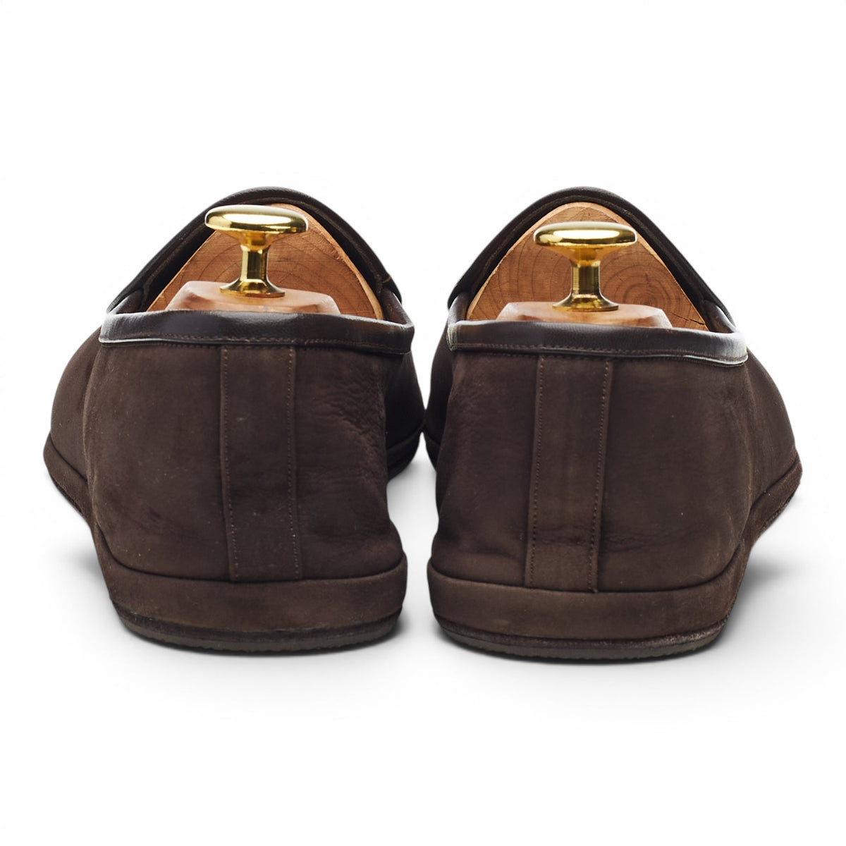 'Sagan Classic' Dark Brown Suede Slip On Loafers UK 8 / UK 8.5