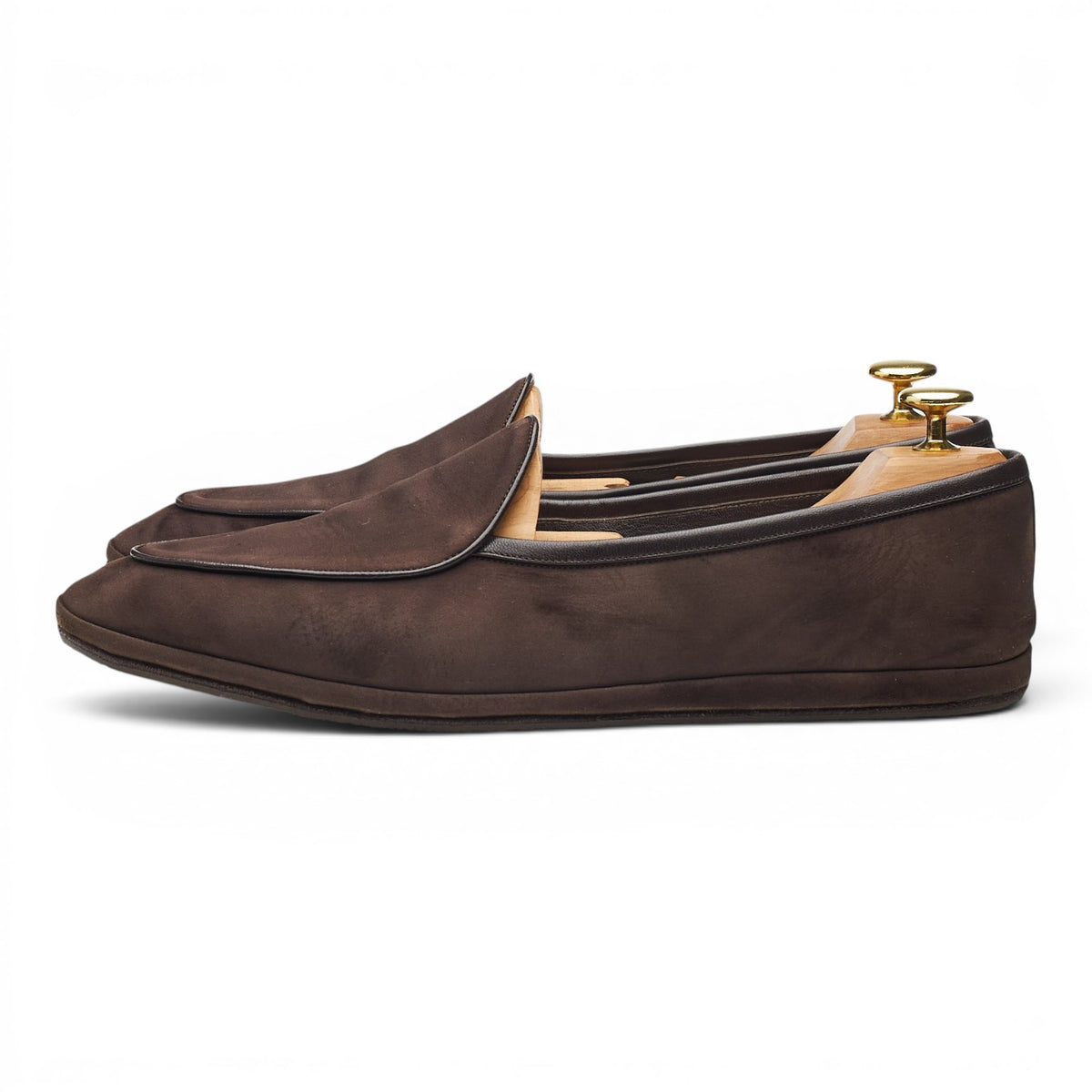 'Sagan Classic' Dark Brown Suede Slip On Loafers UK 8 / UK 8.5