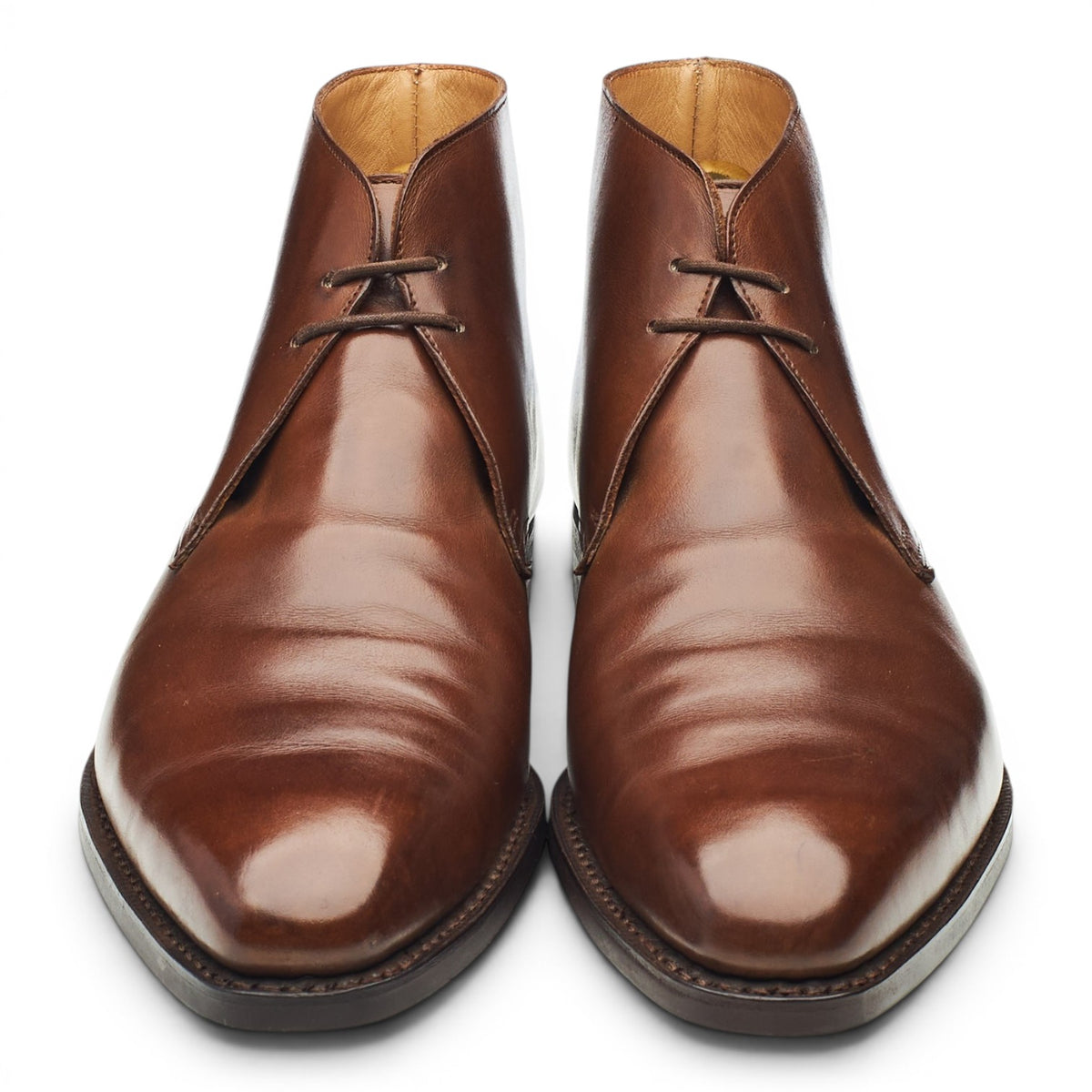 'Tetbury' Dark Brown Leather Chukka Boots UK 7.5 E