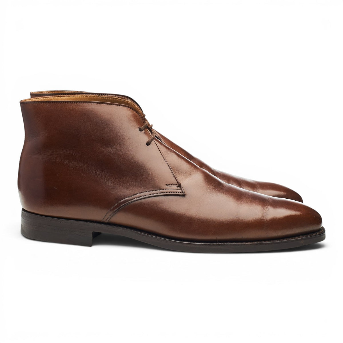 'Tetbury' Dark Brown Leather Chukka Boots UK 7.5 E