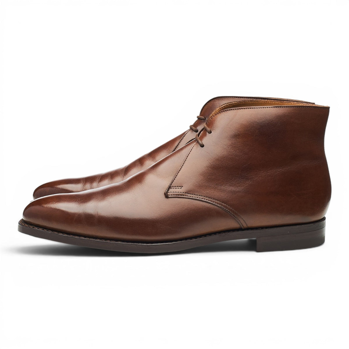 'Tetbury' Dark Brown Leather Chukka Boots UK 7.5 E