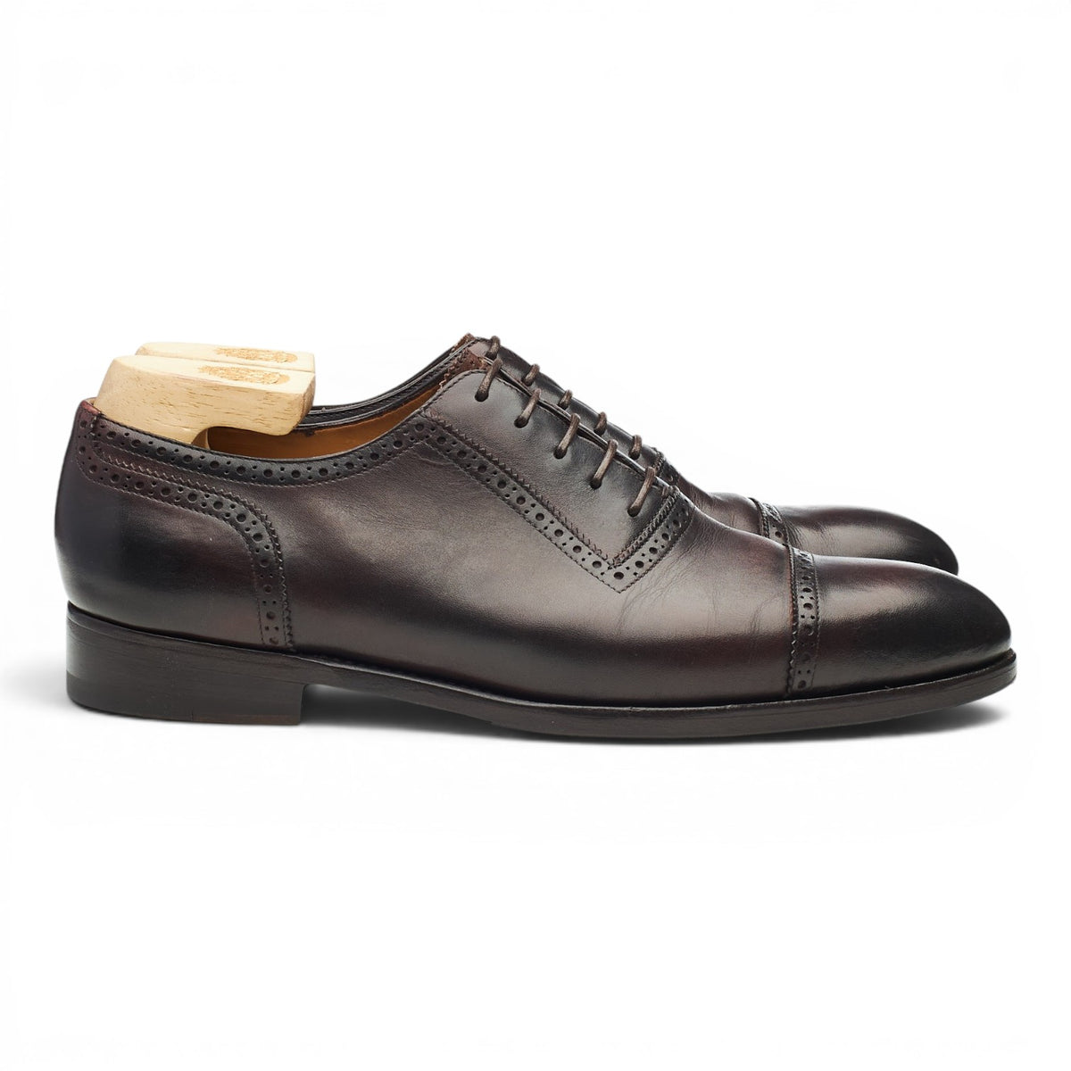 'Art. 770' Dark Brown Leather Oxford Brogues UK 9