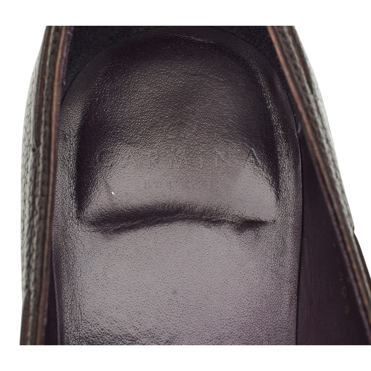 '80215' Dark Brown Grain Leather Tassel Loafers UK 9.5 EE