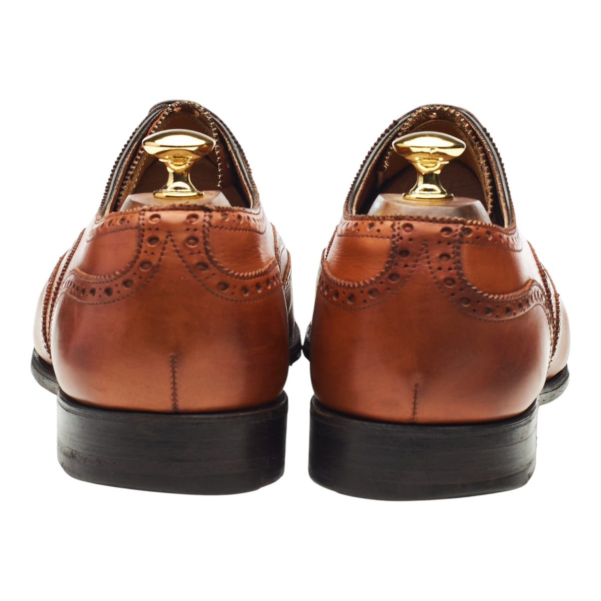Foster & Son Tan Brown Leather Oxford Brogues UK 10.5 E